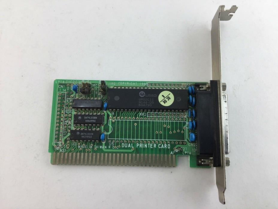 Magitronic 615 Dual Printer Card ISA Computer Board LPTB C1C2C3 Parallel