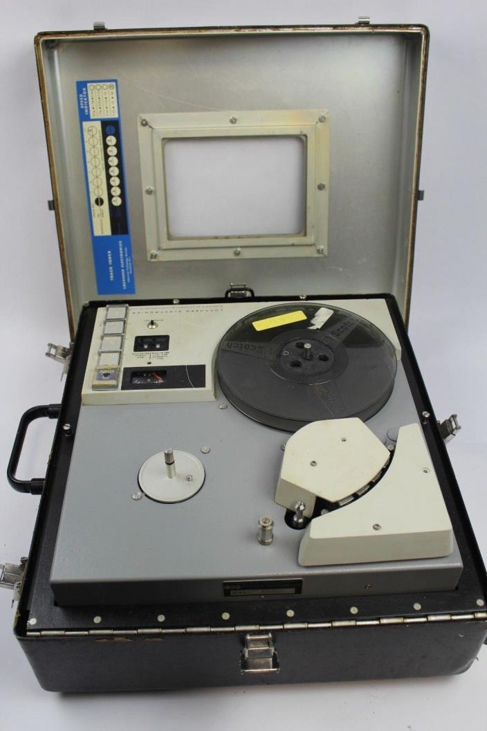 Rare Vintage Lockheed Electronics Co. Model 417 Reel to Reel Data Recorder*