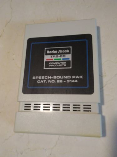 TRS-80 SPEECH-SOUND PAK 26-3144 TANDY RADIO SHACK *Untested*