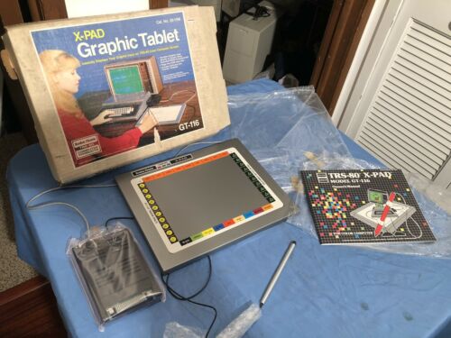 Radio Shack Computer Trs-80 Graphic Drawing Vtg Machine Box Tablet X-pad Gt-116