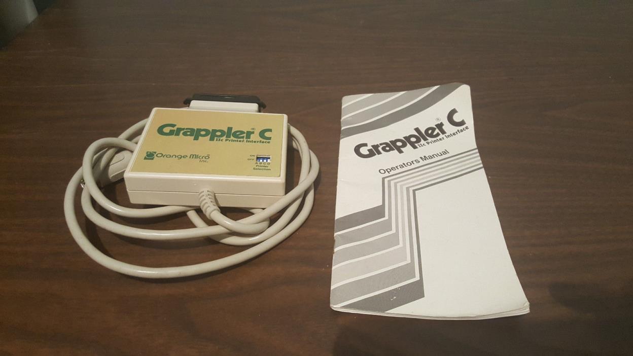 Grappler C IIc Printer Interface UNTESTED AS IS