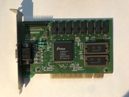 Trident TGUI9440-3 Graphics Card, PCI, 2MB, DOS/Win9x Compatible
