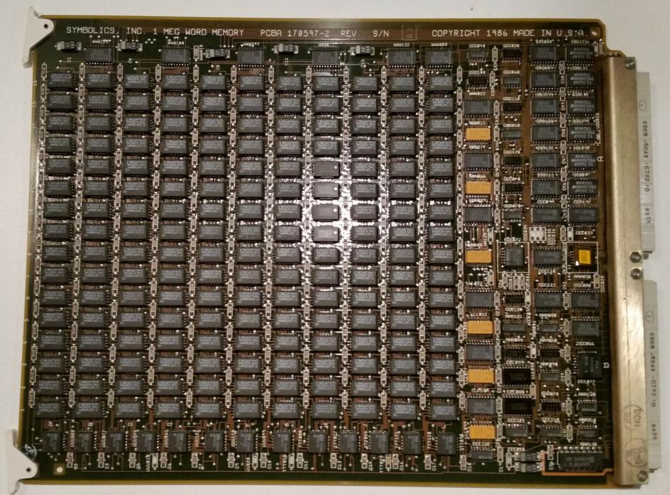 Symbolics 1 MWord (4.5 MB) small memory board MEM-SLB1