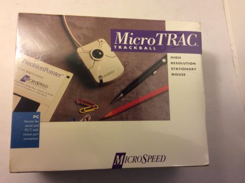 Vintage MicroSpeed MicroTRAC High Resolution Stationary Trackball Mouse PC / MAC