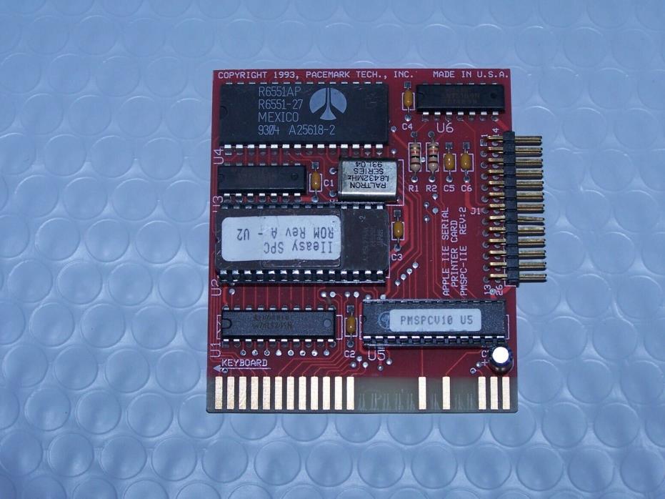 Pacemark Tech Apple IIE Serial Card PMSPC-IIE Rev 2