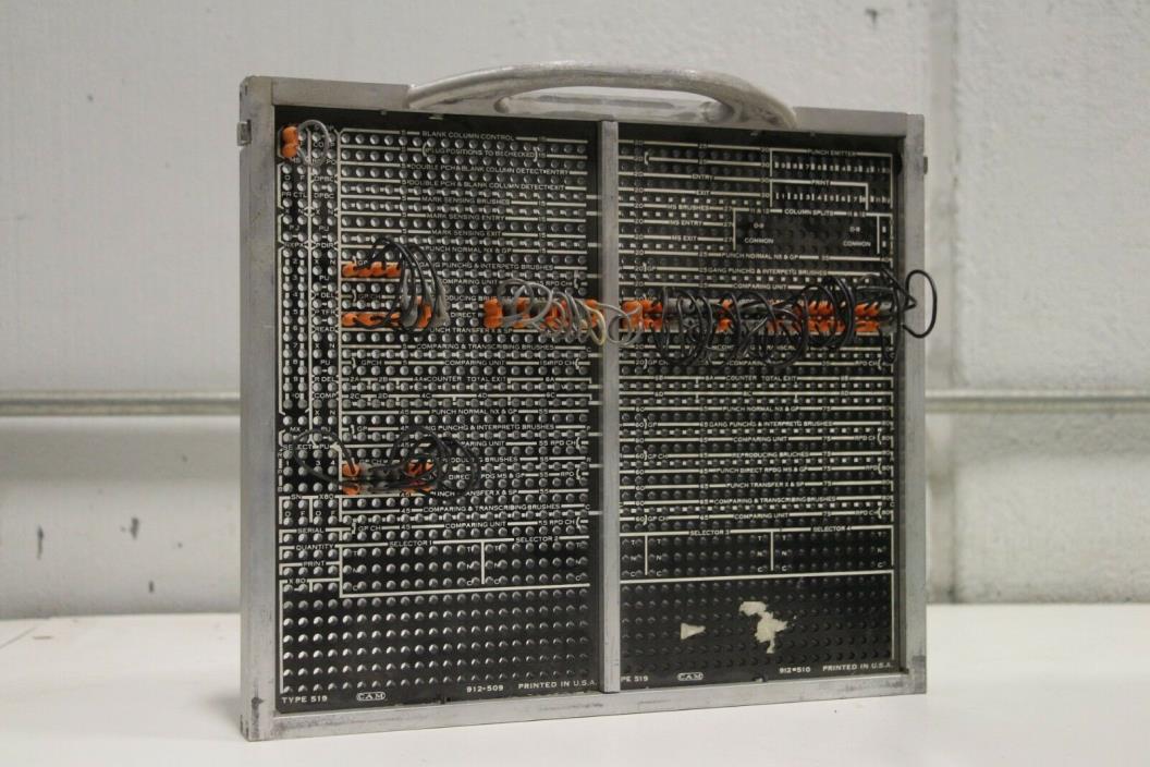 IBM Type 519 Reproducer Plugboard Patch Panel CAM