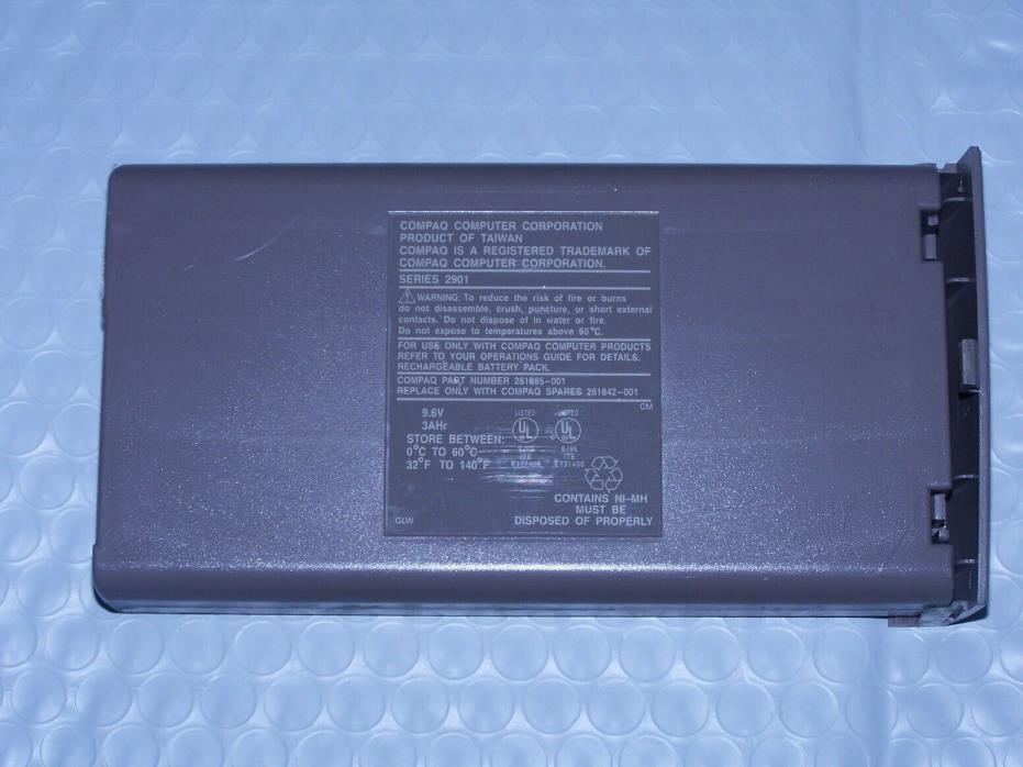 Compaq Series 2901 Laptop Battery Compaq PN 261885-001 SOLD AS IS
