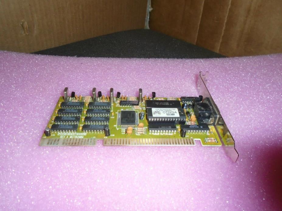 Tested Oak Technology OTIVGA 16 Bit ISA Bus VGA Graphics Card