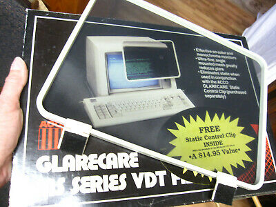 Vintage ACCO GLARECARE VDT FILTER Screen NEW IN BOX for computer monitor