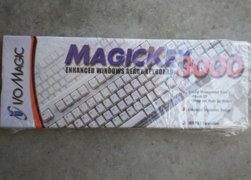 Vintage I/O Magic PS/2 MagicKey 3000 Computer Keyboard DR-MK004 New in Box