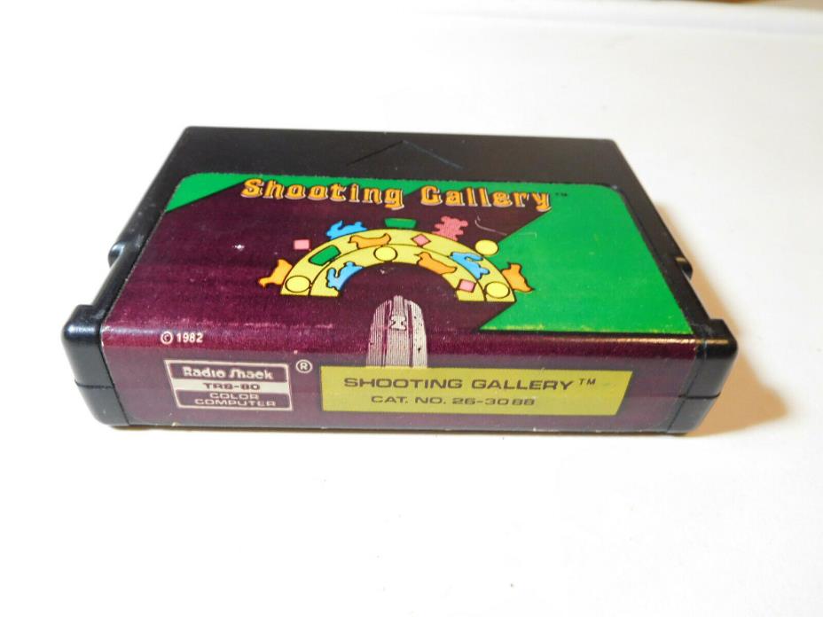 TRS-80 Shooting Gallery cartridge - Tandy Coco color computer - WORKS