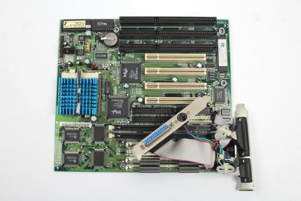 Vintage BCM SQ594 Industrial AT Motherboard w/ Pentium-S 133MHz CPU 16MB RAM