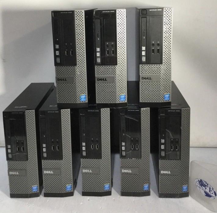 DELL 04W34Y D08S D08S001 OPTIPLEX 3020 SFF PC 3.5 GHz 4 GB RAM BULK LOT OF 8