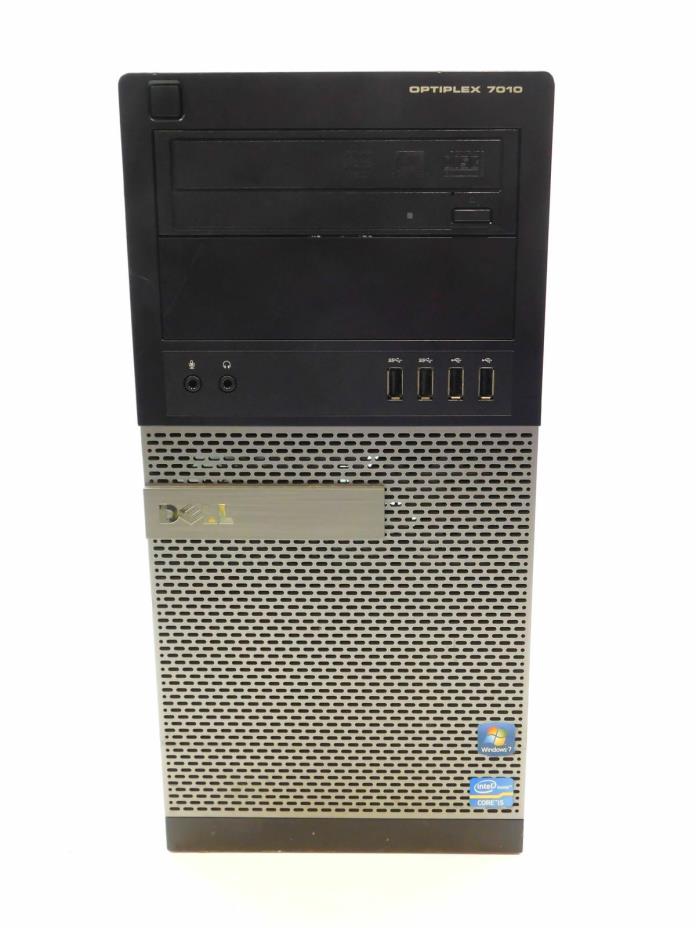 Dell Optiplex 7010 MT i5-3470 3.2GHz 4GB W/ Mouse and Keyboard 500 GB HDD Win 10