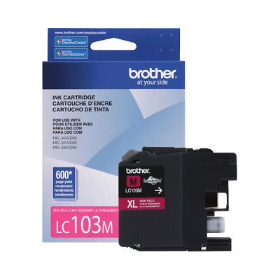 BROTHER INT L (SUPPLIES) LC103M LC103M MAGENTA INK CARTRIDGE FOR MFCJ4410DW 4510