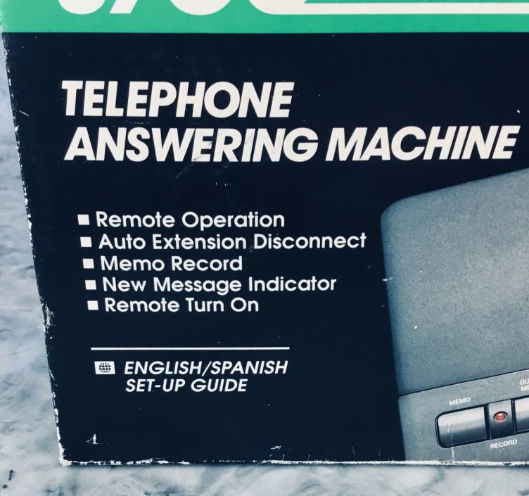 Vintage PhoneMate 3700 Telephone Answering Machine English / Spanish, Never Used