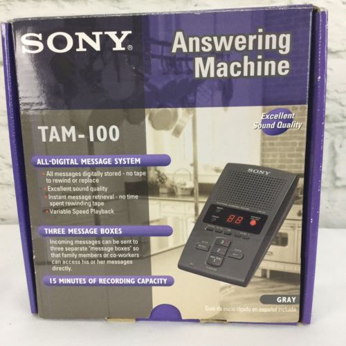 Sony TAM100 Digital Telephone Answering Machine New in Box