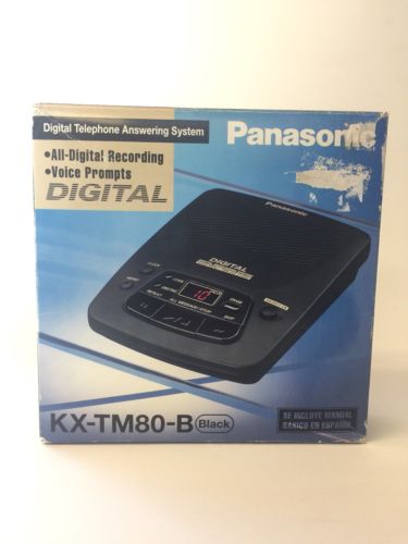 Panasonic Digital Telephone Answering System KX-TM80-B Black With Box EUC
