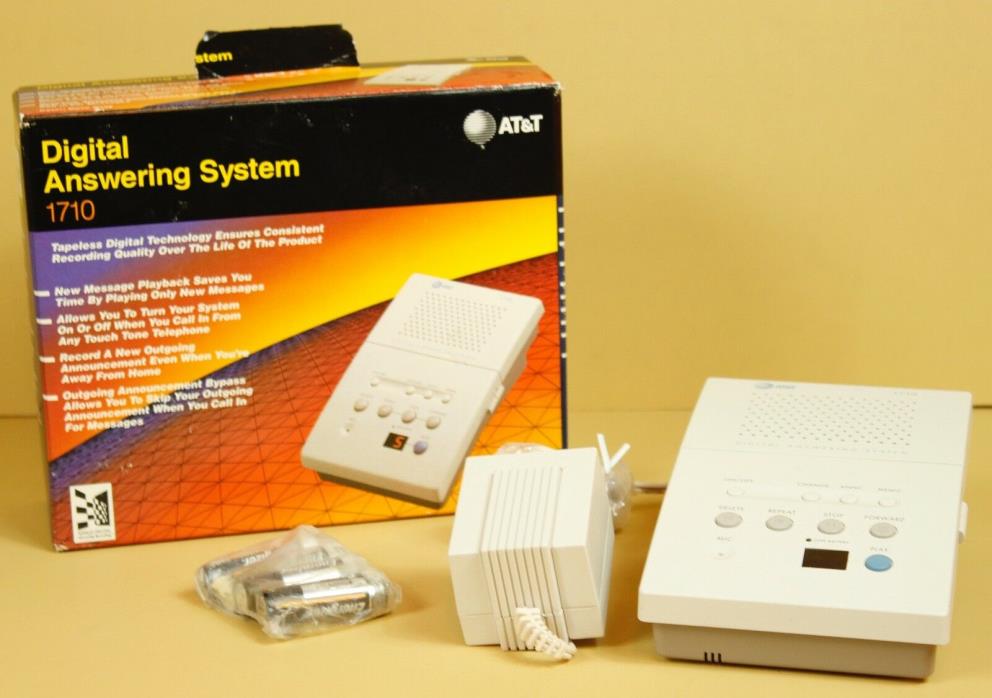 AT&T Tapeless Digital Answering System 1710 No Tapes NIB