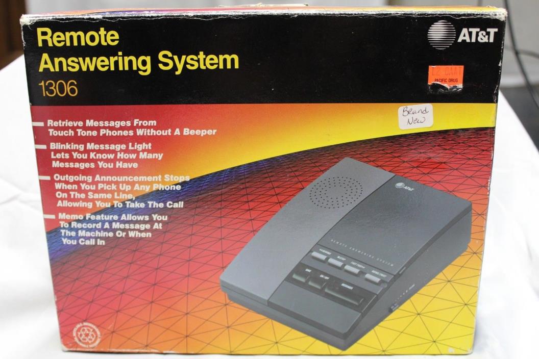 Near Perfect AT&T Analog Remote Answering System 1306 In Box TESTED and WORKS!!