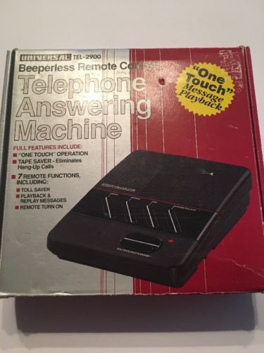 Vintage UNIVERSAL Telephone Answering Machine Tel-2900
