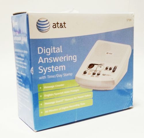 AT&T Digital Answering Machine System 1739 Model New