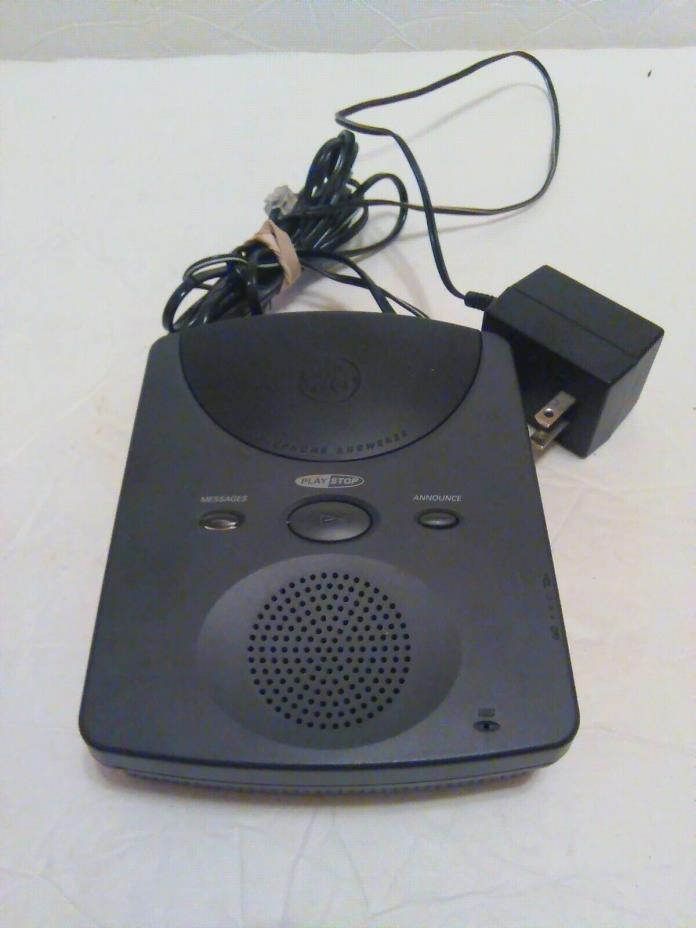 General Electric GE Answering Machine System Single Cassette 2-9801C 1996 EUC