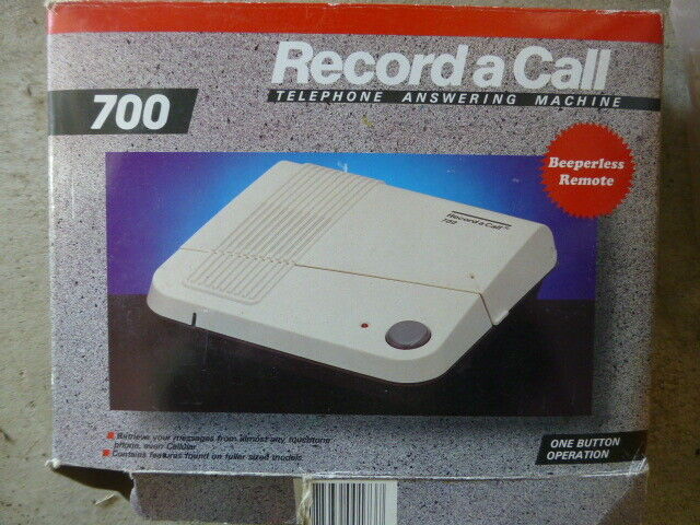 Record a call 700 answering machine   80's?