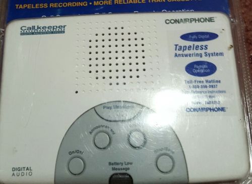 Con Air Call Keeper Digital Answering Machine Tapeless Brand-New