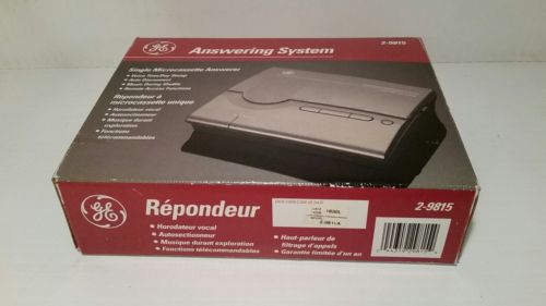 GE Answering System New in Box Model 2-9815 Single Microcassette Answer