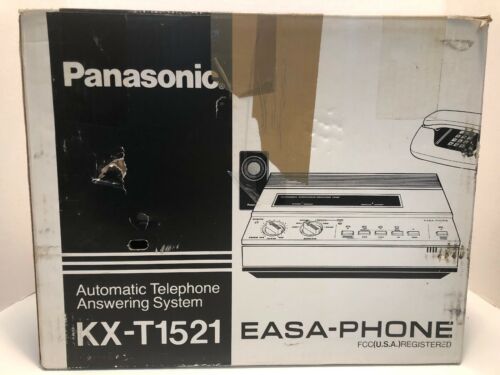 Panasonic EASA-PHONE Dual Tape Answering Machine Model KX-T1521  TESTED