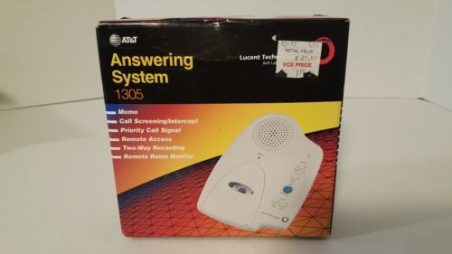 AT&T Answering System 1305 Two-Way Recording Remote Access micro cassette NEW