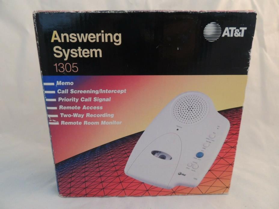 AT&T Answering System 1305 Micro Cassette Answering Machine