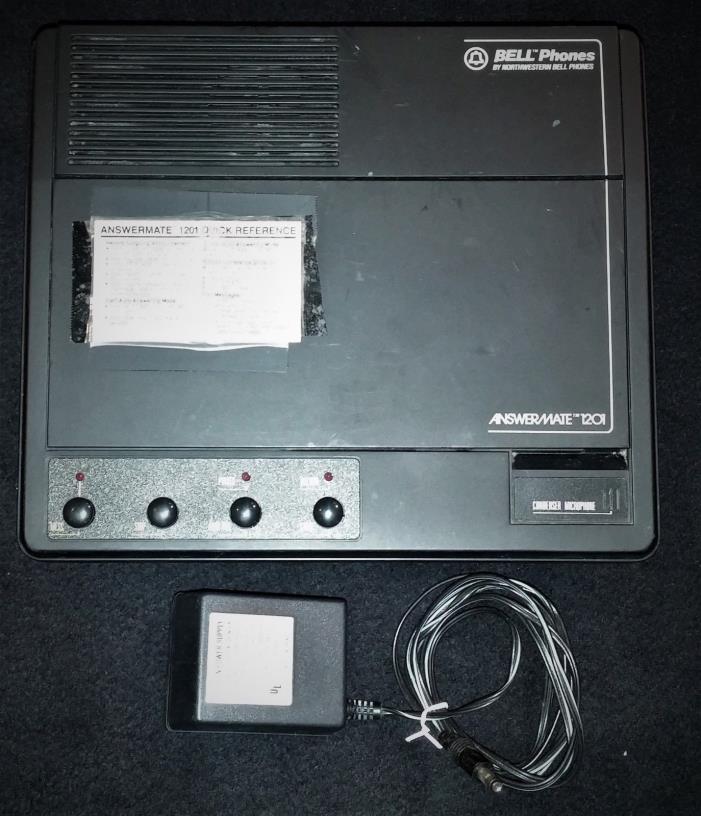 VINTAGE Bell  Phones Answermate 1201 Answering Machine - Northwestern Bell Phone