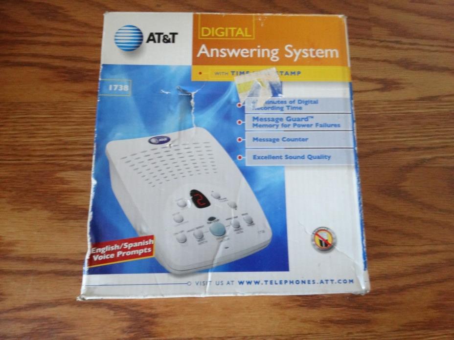 AT&T 1738 Telephone Digital Answering System Machine