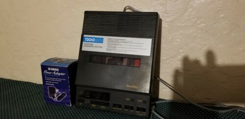 PhoneMate answering machine Dual cassette recorder telephone Model 7200