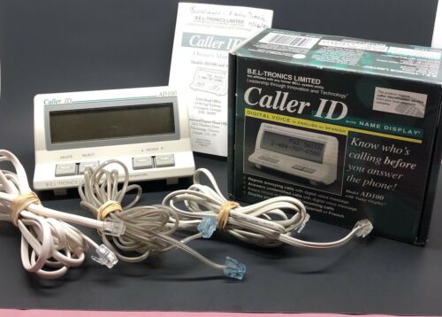 BEL-TRONICS AD100 CALLER ID Display Unit W/ Name Display English, Spanish French