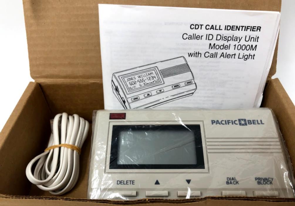 Pacific Bell CDT Call Identifier Caller ID Display Unit 1000M