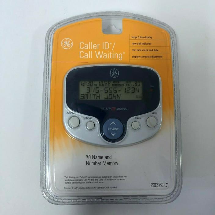 NIP Caller ID Box with Call Waiting and Caller ID GE 29096GC1 OOP