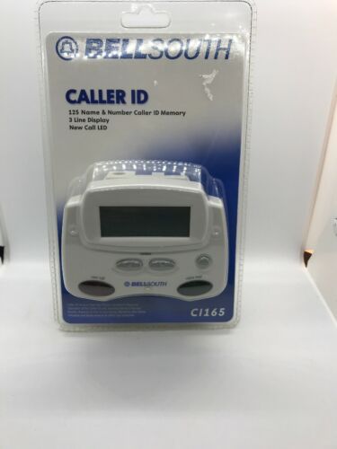 Bell South Caller Id CI-165 3 Line Display 125 Memory New Call LED