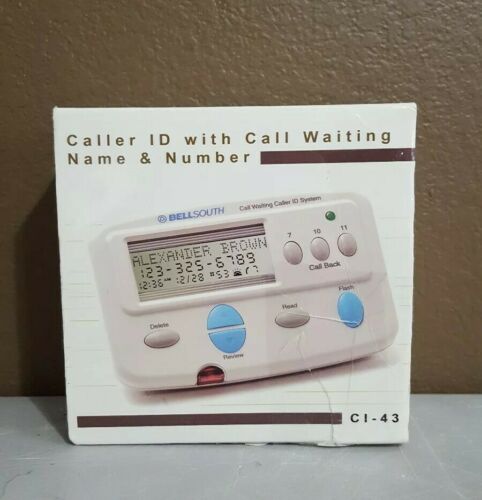 New! Bellsouth Caller ID with Call Waiting CI 43 FREE SHIPPING