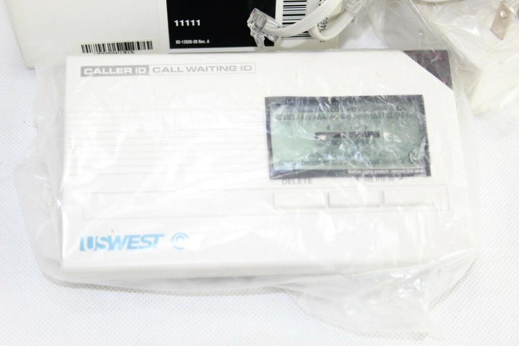 USWEST Caller ID with Call Waiting CIDCO Model CW99-20 New Complete In Box
