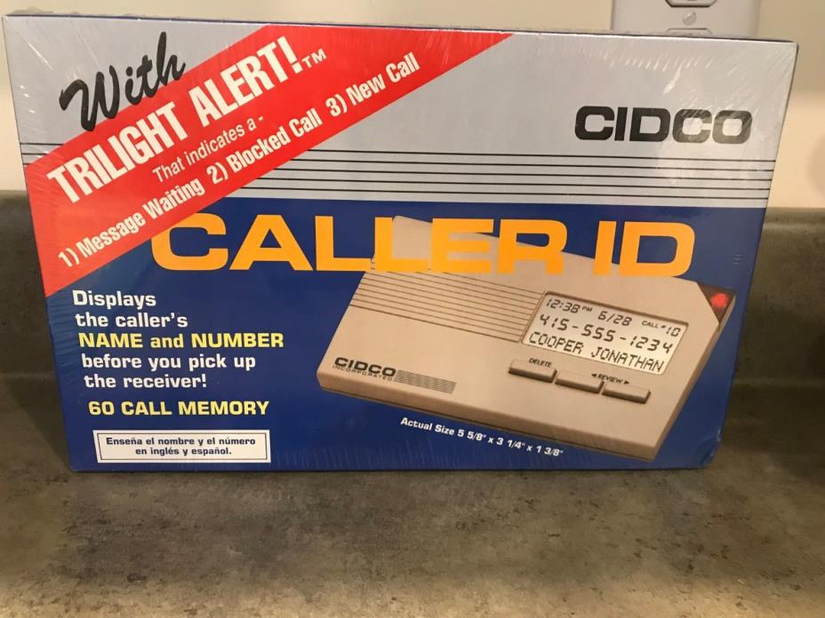 Cidco Caller ID with Trilight Alert Message Waiting, Blocked Call and New Call
