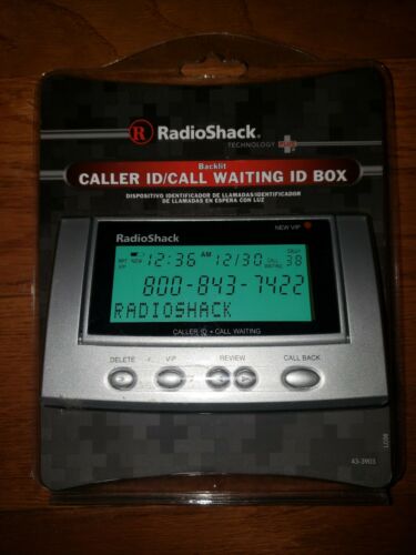 NEW Radio Shack Advanced Caller ID Call Waiting Box 43-3903 Backlit Display
