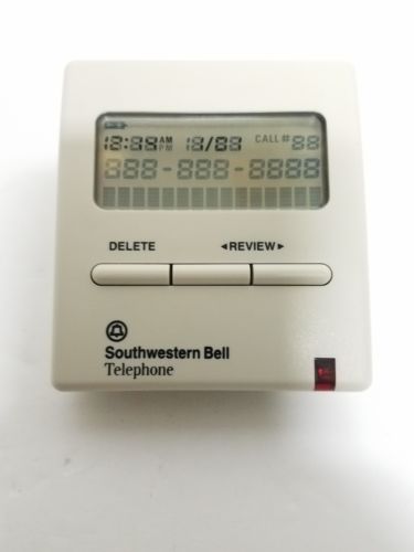 Southwestern Bell Telephone Number Caller ID Memory Real Time JA 25 64 18  FS