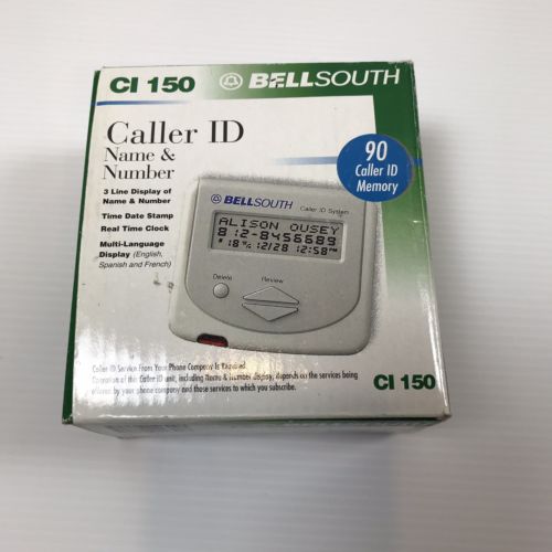 Bellsouth Home Phone Caller ID System Model CI-150