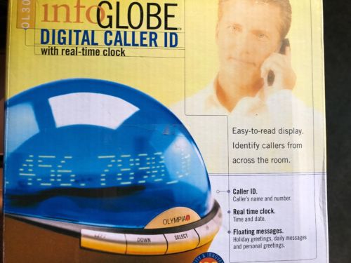 Olympia Info Globe Digital Caller ID with Real-Time Clock Model OL3000.2