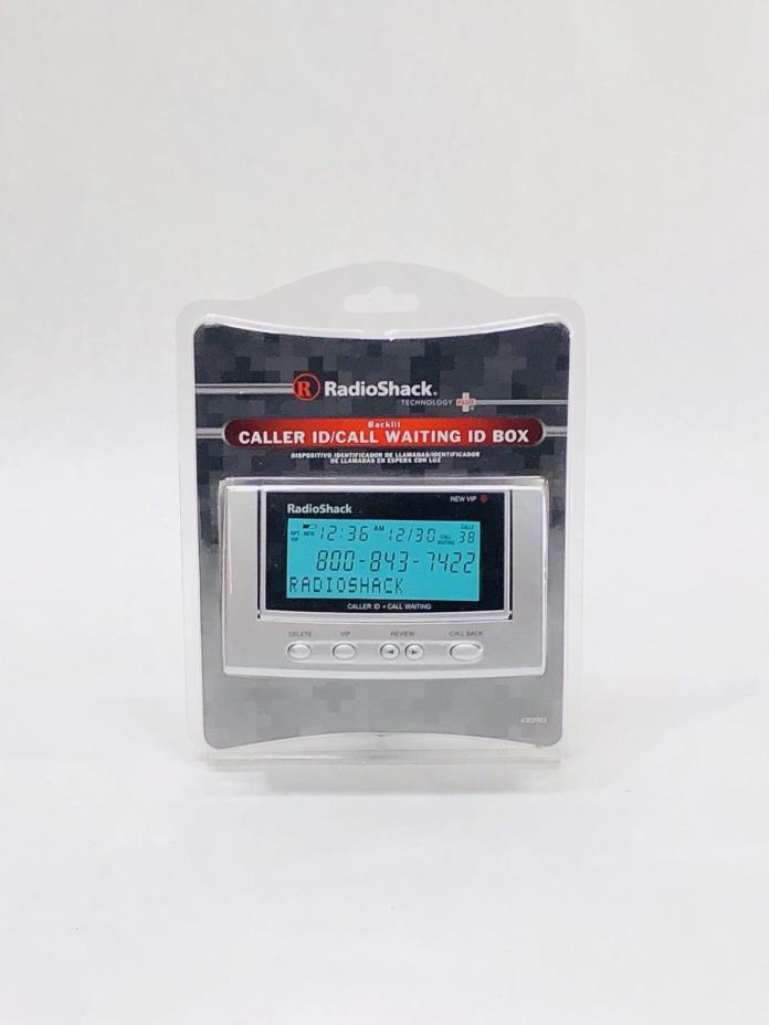 Radio Shack 43-3903 Advanced Caller ID Box Call Waiting Backlit Tilting Display