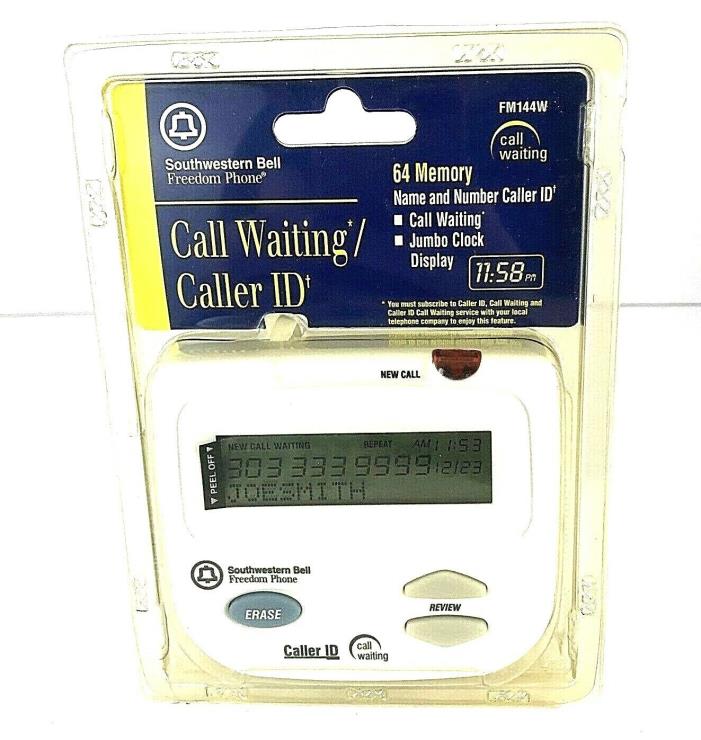 Southwestern Bell Freedom Phone FM144W - Name & Number Caller ID - 64 Memory