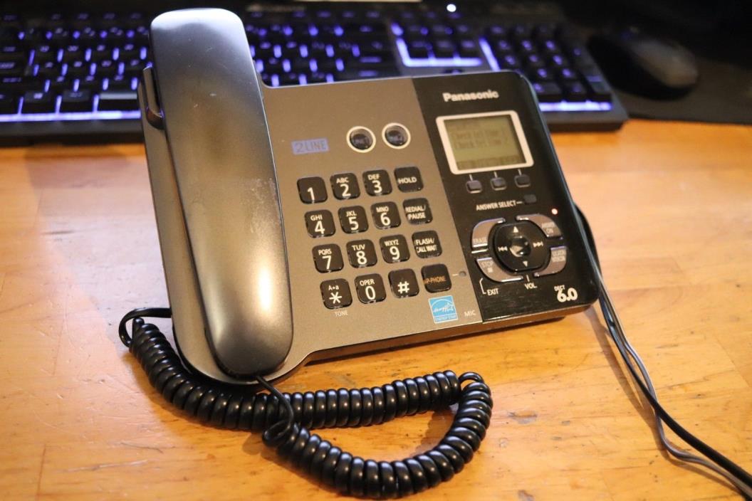 Panasonic DECT 6.0 KX-TG9391T 2-Line Digital Phone & Answering Machine System